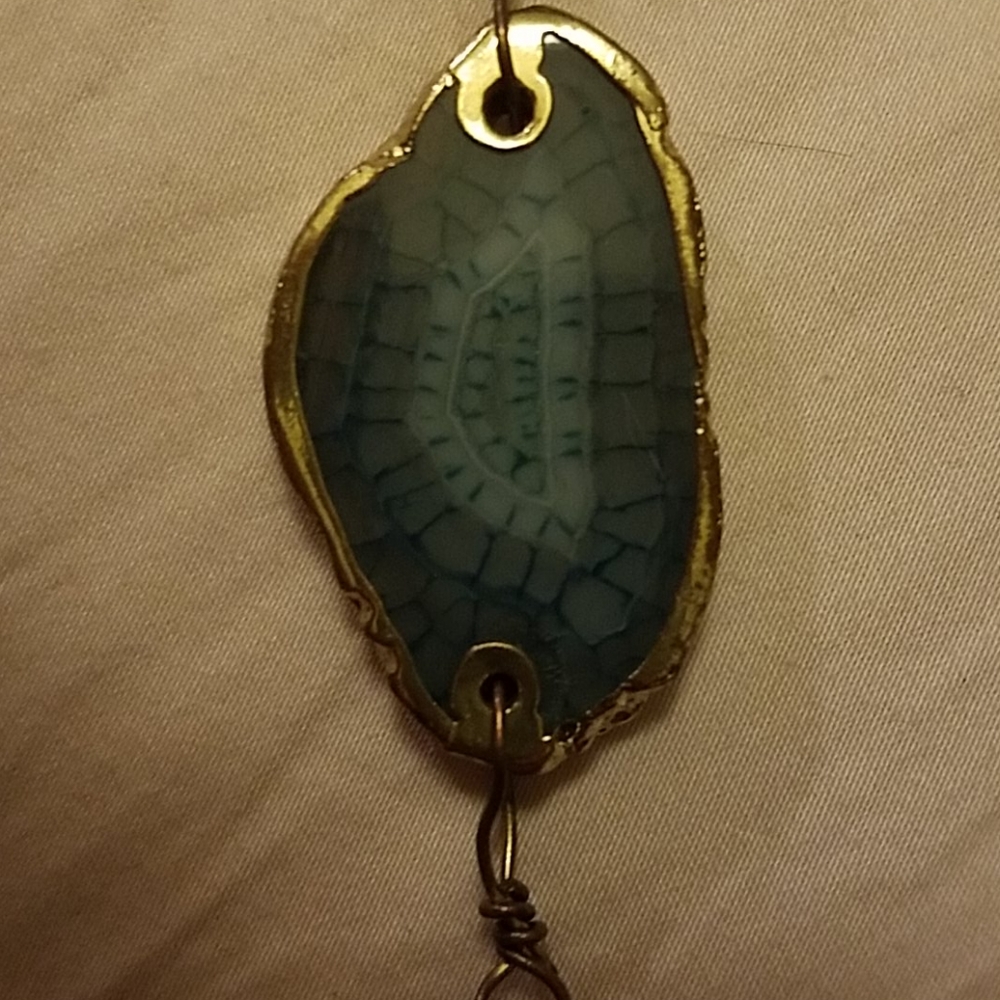Maurices Blue Rock Long Fashion Necklace